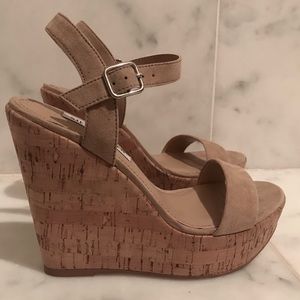 Steve Madden platform micro suede espadrilles